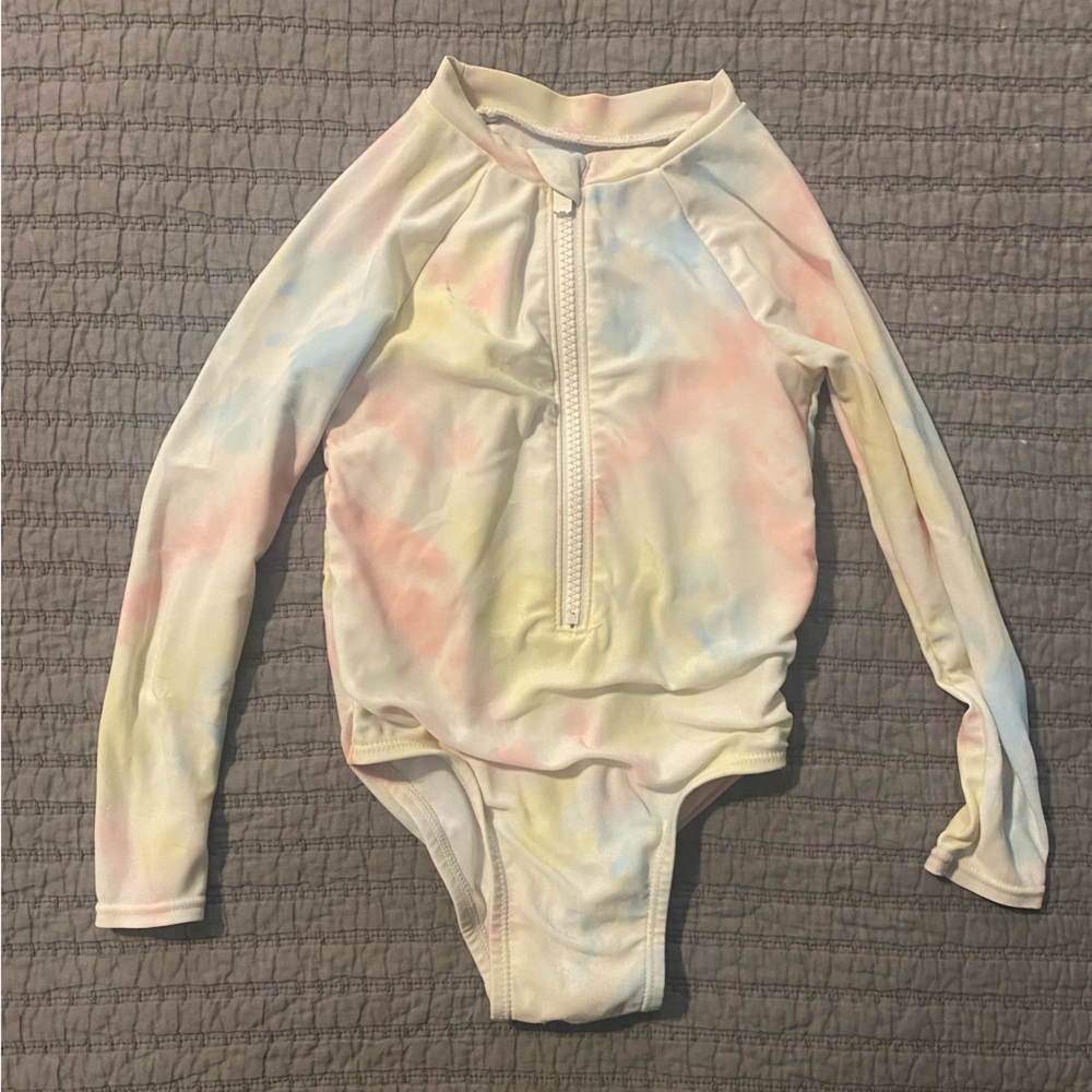 Old Navy - Colorful Tie Dye Long Sleeve Swimsuit